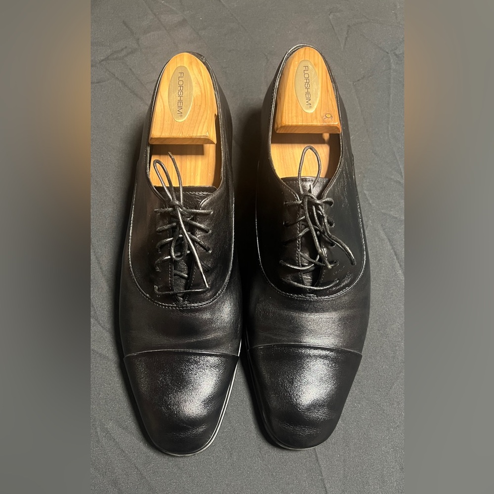 Salvatore Ferragamo Black Leather Soles